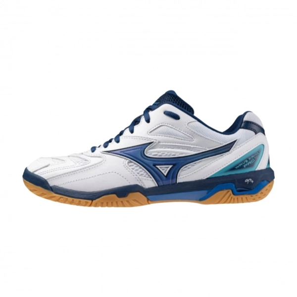 Giày cầu lông Mizuno Wave Fang Pro Trắng Xanh